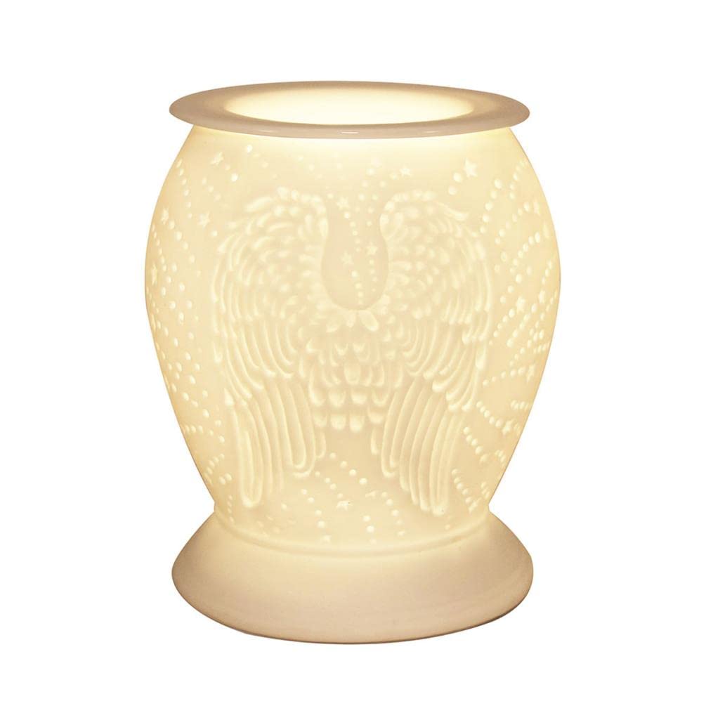The Leonardo Collection Desire Aroma Ceramic Touch Lamp Angel Wings Wax Tart Melt Warmer Oil Burner, Multicolor, Medium, JNS_477270