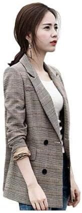 Pradrd レディース コート ジャケット スプリングコート 春コート 春物 チェック柄 カジュアル スーツ 長袖 春秋 ハーフ丈 コート ジャケット 通販 Amazon