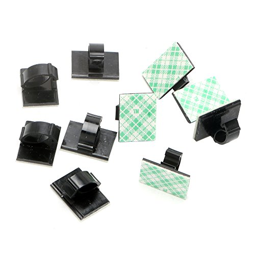 Wall of Dragon 10 Pcs/Set Car Wire Tie Cable Mount Clamp Clip Interior Accessories Stowing Tidying Self-adhesive Auto Fastener Plastic