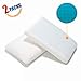 HANKEY 2 Pack Memory Foam Pillow with Cooling Gel, Double Sided Cushion for Neck and Shoulder Pain Relief, Help Insomnia, with Soft & Washable Cover