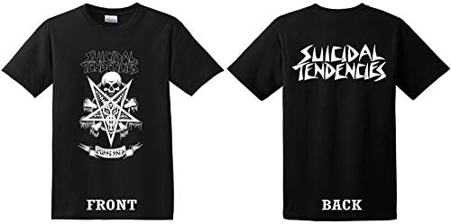 Suicidal Tendencies Official FlipSkull T-Shirt + Sticker Black