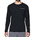 Under Armour Men's Charged Cotton Long Sleeve T-Shirt, Black/Steel, Medium