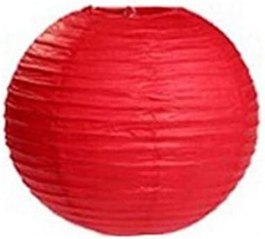 10x8(red) Round Paper Lanterns Lamp Wedding Birthday Party Decorations (A Liittle Tree)