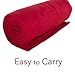 Imperial Home 50x60 Soft Fleece Throw Blanket, Throw Blanket for Couch, Travel, Bed, any Room, Travel Essentials, Fleece Travel Blanket, Lightweight Blanket, Fall Blankets & Throws, Cozy Blanket (Red)