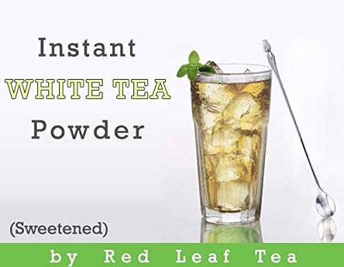 RedLeafTea, Instant White Tea (16oz) – – All Natural Ingredients – Lightly Sweetened