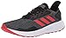 Adidas Performance Men's Duramo 9 Athletic Shoe, Black/Active red/Grey, 10 M US