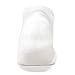 Feetures High Performance Max Cushion Ankle Sock - No Show Socks for Women & Men with Heel Tab - White, L (1 Pair)