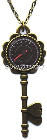 Steering Wheel Key necklace, Driving Key pendant with chain, Car Key necklace, men and women Accessories,ot364 (A2)