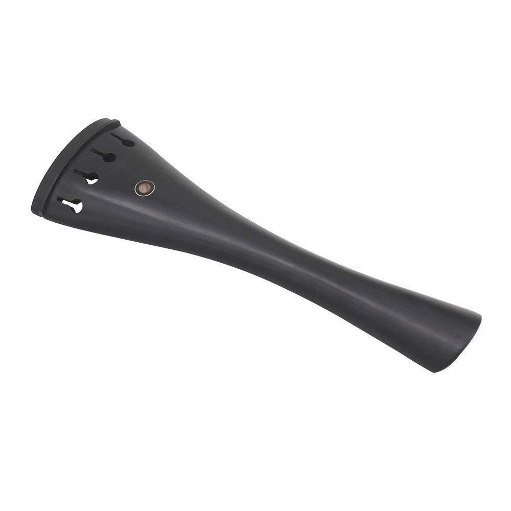 SG Musical Violin Tailpiece Round Shape 4/4 Ebony Wood For 4 String