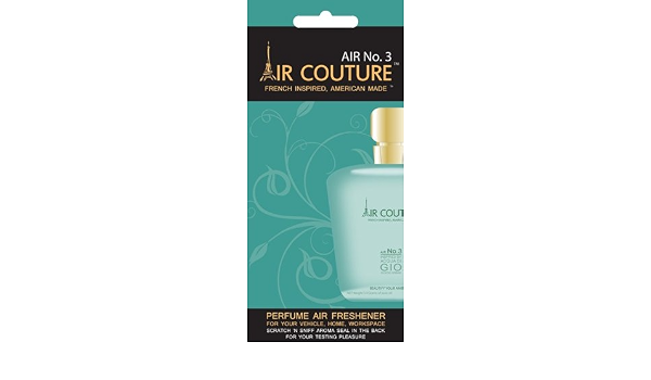 Air No. 3 (Armani) Package - 8 Pieces Of Air Couture Luxury Paper Air Fresheners (Inspired By Armani) - Www.Aircouturestore.Com (850093002005)