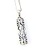 Sterling Silver 925 Mezuzah Pendant & Necklace.w- Shin 
