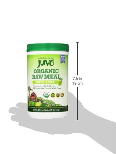 JUVO Organic Raw Meal, Green Apple, 21.2 Ounce