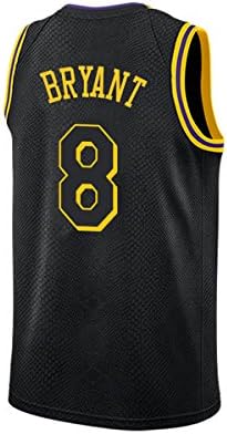 Mens Kobe Jerseys Los Angeles 8 Basketball Jersey Black Size M