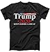 XGATML Donald Trump 2020 Election USA Keep America Great USA T-Shirt Black XL