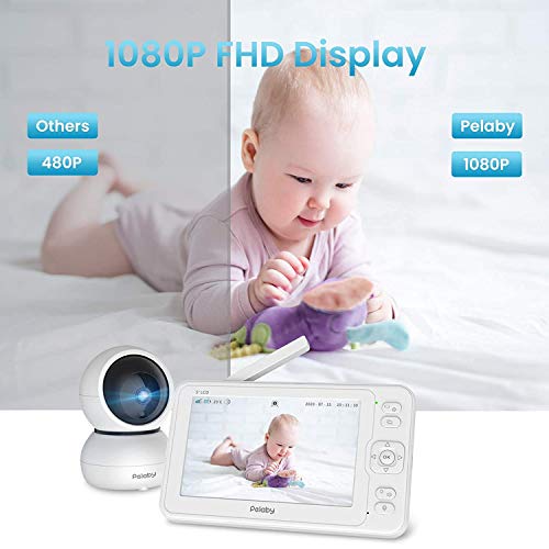 Video Baby Monitor, Pelaby 1080P 5\