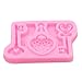 Rurah Love Heart Lock & Key Silicone Molds Cake Molds Decoration Handmade Soap Fondant Molds DIY Decorating Tool