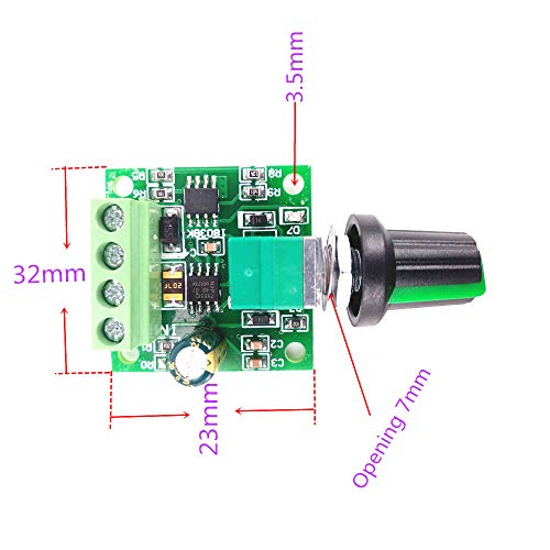 2 /Package PWM motor governor DC1.8V 3V 5V 6V 12V 2A DC motor governor Variable speed pulse width modulator