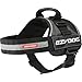 EzyDog Convert Dog Harness – Trail-Ready Rugged Harness for Walking, Hiking & Outdoors with Reflective Piping, Badge Attachment Points, Traffic handle, & Comfort Lining (Large, Charcoal)