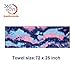 365 DAYS Microfiber Yoga Towel | Yoga Mats Towel | Sweat Absorbent, 25 x 72 Multicolored Moisture-Wicking Hot Yoga Rug for Pilates and Workout (Dark Blue&Pink Tie Dye, 25″ 72″)thumb 2