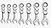 GEARWRENCH 7 Pc. 12 Pt. Stubby Flex Head Ratcheting Combination Wrench Set, SAE - 9570