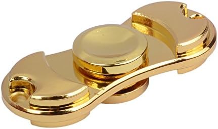 Focus Spinner -The Anti-Anxiety 360 Spinner Helps Focusing Fidget Toy [Non 3D Figit] Tri-Spinner EDC Focus Toy for Kids &amp; Adults - Stress Reducer Relieves ADHD Anxiety Ceramic Bearing (Gold)