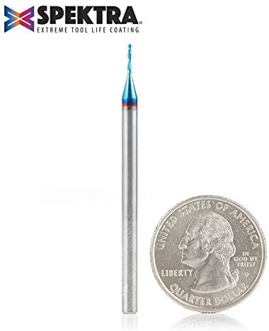 Amana Tool Solid Carbide Spektra Extreme Tool Life Spiral Plunge Router Bit Down-Cut, 46229-K
