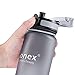 Gonex Sports Tritan Water Bottle 32oz 1000ml, Leak Proof Flip Top Lid, Opens with 1-Click, Eco Friendly BPA-Free Plastic for Gym, Yoga, Running, Outdoors, Cycling, and Camping