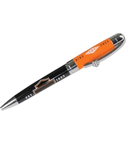 HARLEY-DAVIDSON (ハーレーダビッドソン) ボールペン＆万年筆 Amazon.com : Harley-Davidson Embossed Refillable Black Ink Pen w