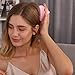 Electric Scalp Massager, Cordless Hair Scalp Massager Portable Head Scratching Massager with 2 Modes Vibration Comb for Hair Growth, Deep Cleansing and Stress Relaxation (Purple)