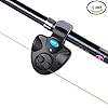 4-pack-Electronic-Fish-Finder-Bite-Alarm-LED-Light-Alert-Bell-Clip-on-Fishing-Rod-Black