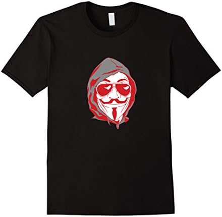 Mens We Are Anonymous Hacker T-Shirt Medium Black