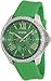 Fossil Cecile Green Dial Green Silicone Strap Ladies Watch AM4489