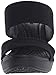 crocs Women's Leigh II 2-Strap Wedge, Black/Black, 8 M US