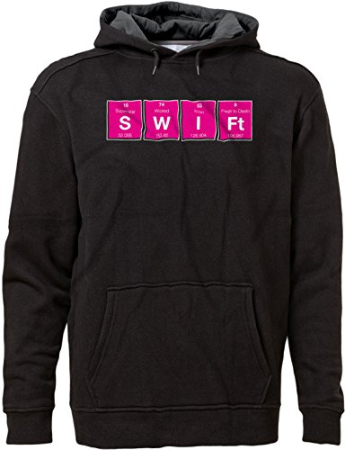 BSW Men's Swift Periodic Table Superstar Taylor Music Fan Hoodie XL Blk/Charc