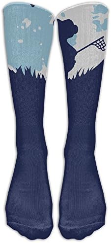 A Little Bear As A Butterfly Catcher With A Butterfly Net In The Moonlight Over The Knee High Socks High Stockings Knee Thigh Stocking