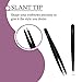Tweezers for Eyebrows Variety Pack – 3-Piece Stainless Steel Slant Tip Tweezer Set + Pouch – Face & Body Hair Plucker, Ingrown Hair Tool, Splinter Remover – Precision Tweezers Set by Mandebura Beauty