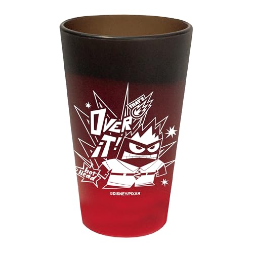 WinCraft 16 oz Silicone Pint Glass Inside Out Disney Anger VCAN