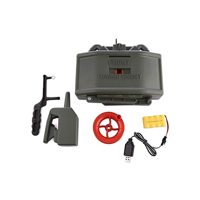 Skywin Toy Claymore Mine for Nerf War and Airsoft Trip Wire and Remote Detonating Plastic