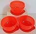 Tupperware Ideal Little Bowl Set of 4 in Green, Red, Blue and Yellow