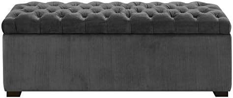 Picket House Furnishings Carson Shoe Storage Bench Slate