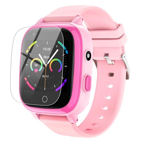 Photo 1 of cjc 4G Smart Watch for Kids with GPS Tracker, Texting and Calling, Kids Watch for Ages 4-12 - Includes 2 Way Call, Video Call, Chat, SOS Alerts, App - Fun & Educational Birthday Gift Idea (Pink)