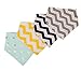 Bekith Baby Bandana Drool Bibs, Unisex 4-Pack Absorbent 100% Organic Cotton, Cute Baby Gift for Boys & Girls