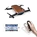 Noiposi RC Drone Quadcopter JJR/C H47 Elfie Foldable Selfie Pocket Drone Gravity Sensor Mode One hand Remote Control Mini Quadcopter with 2.0MP 720 HD Camera (Brown)