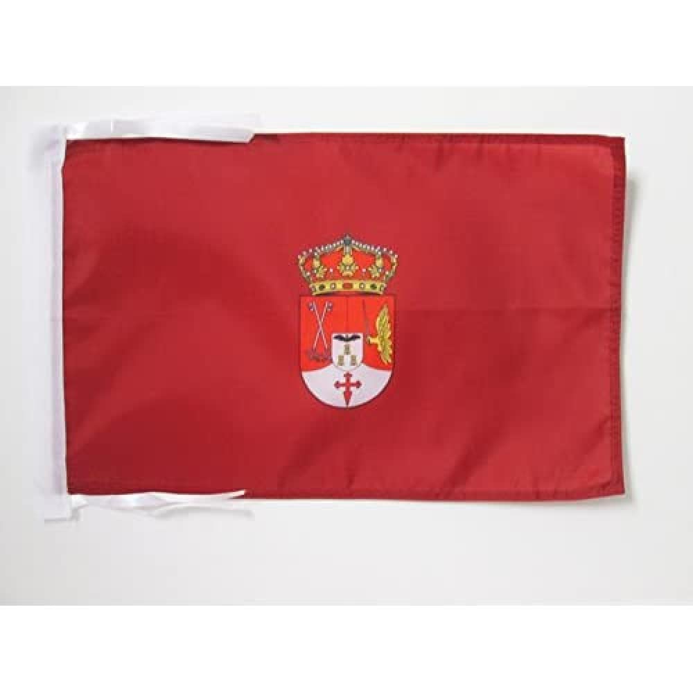AZ FLAG - Province of Albacete Flag - 18'' x 12'' - 100% Polyester Albacete Small Banner with Two Cords - Fade Resistant - Vivid Colors - 18x12 in - 45x30 Cm — image 1