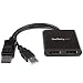 StarTech.com 2-Port DisplayPort MST Hub - 4K 30Hz- DisplayPort to DisplayPort Dual-Monitor Splitter for Dual Monitor Setup (MSTCDP122HD)