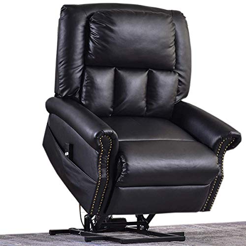 Electric Lift Chair Recliner Faux Leather,JULYOFX 330 LB