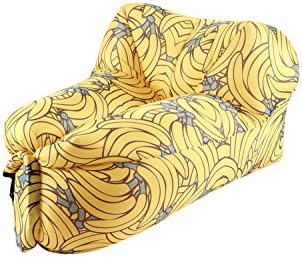 INN Inflatable Lounger Chair/Sofa with Carry Bag Air Mattress for Camping Picnics Beach &amp; Music Festivals/banana