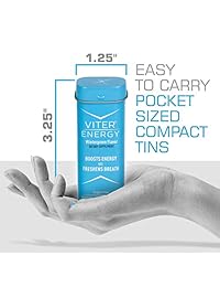 Viter Energy – 5 sabores variados para invierno, menta, canela, menta, chocolate menta. Menta de cafeína para la energía, el enfoque y el aliento fresco. 40 mg de cafeína y B-vitaminas.