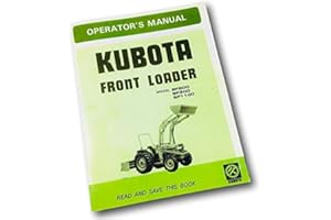 AGPUBS Kubota Bf800 Bf900 Bf1100 Tractor Operators Owners Manual Maintenance
