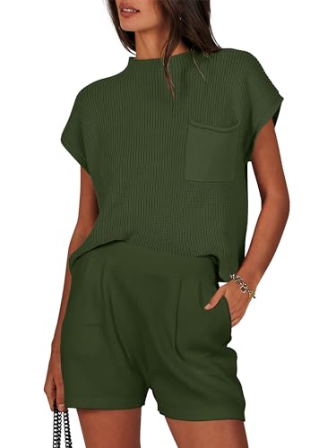 ANRABESS Two 2 Piece Outfits Womens 2024 Spring